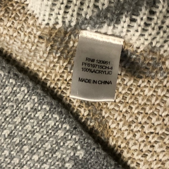 " C " AZTEC DRAPE OPEN FRONT CARDIGAN - Picture 7 of 7